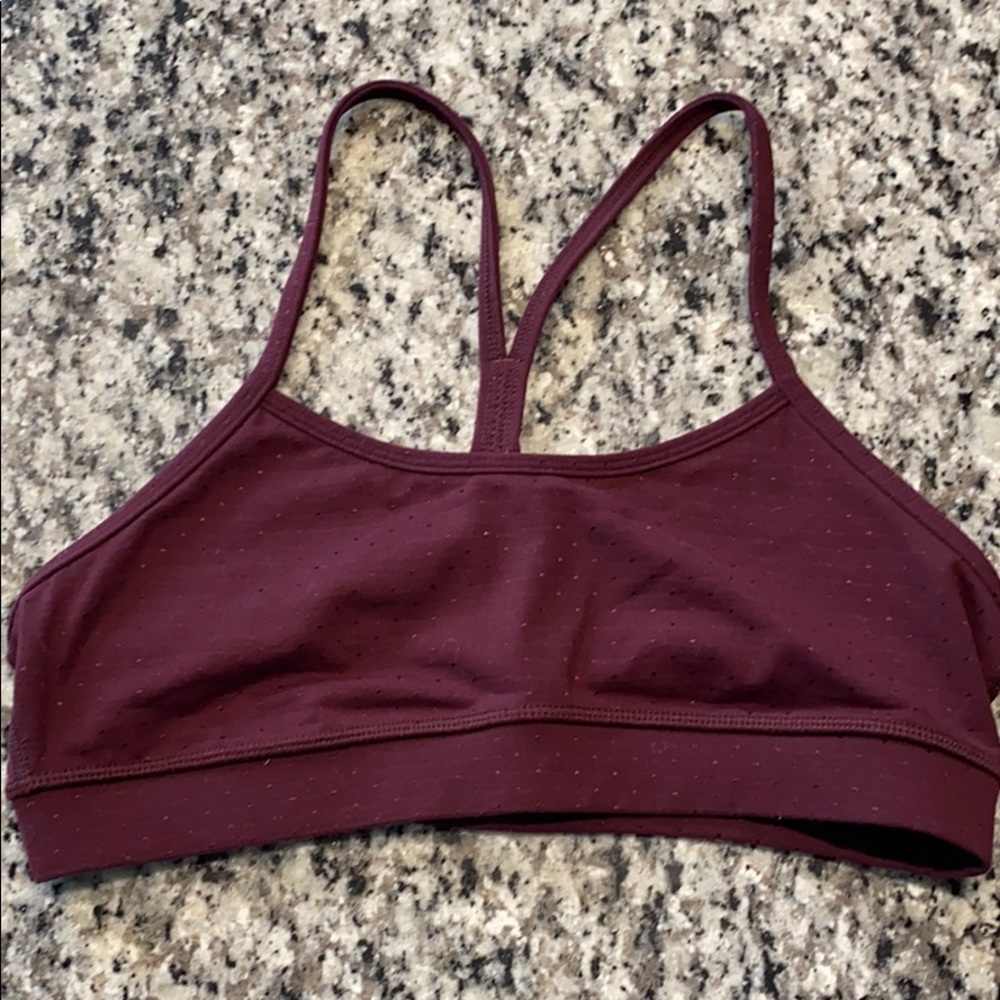 lululemon athletica Burgundy Sports Bra